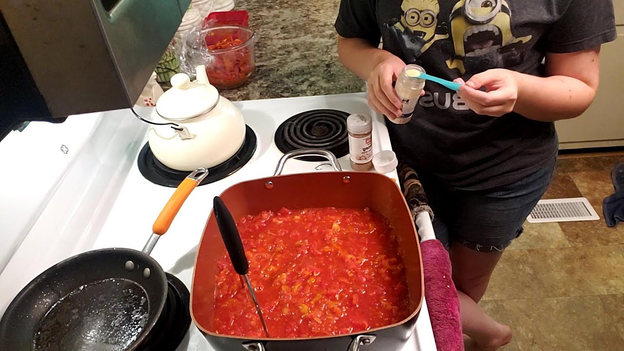Sweet and savory Tomato Jam- easy canning recipe