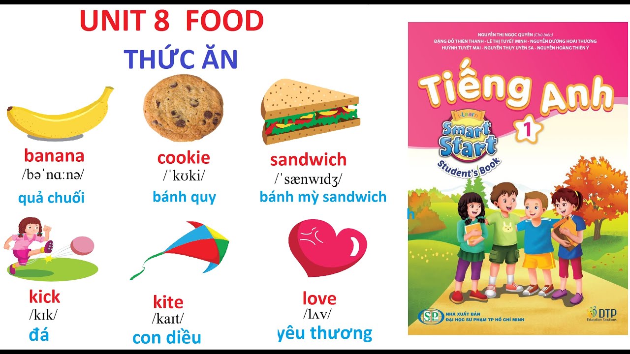 [TIẾNG ANH LỚP 1] Học kỳ 2 - Unit 8: Food | Thức ăn | I - Learn Smart Start 1 | Năm học 2021-2022