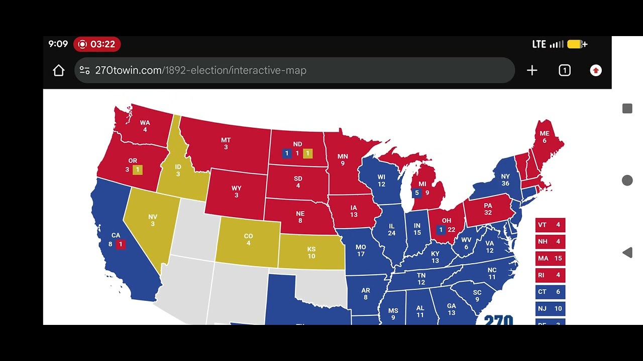 134 years late predicting that who would win the presidential election of 1892