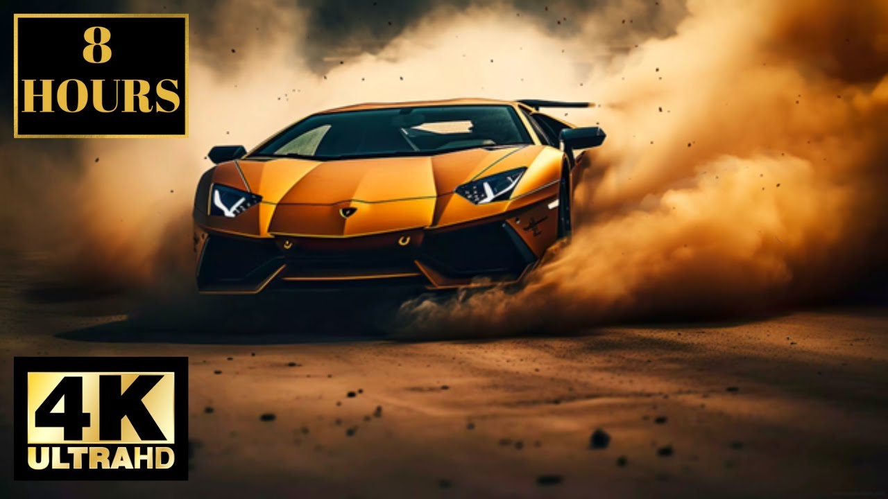 Luxury Cars Wallpaper Screensaver Background With Music 4K 8 HOURS