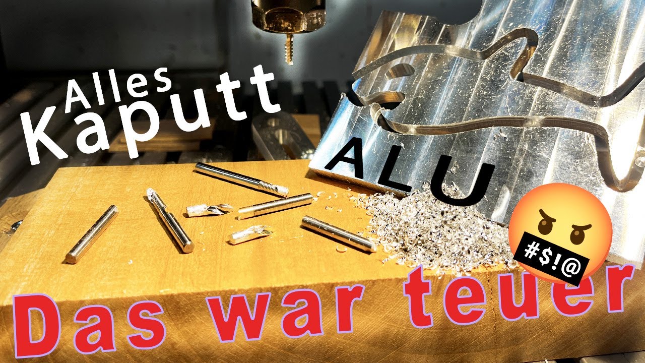 Aluminium fräsen CNC | So gehts nicht 😡