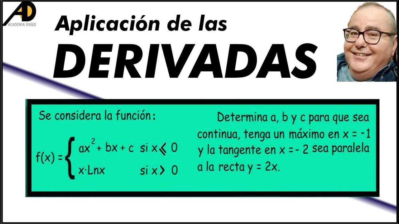 Problema muy completo de APLICACIÓN de DERIVADAS Academia DIEGO