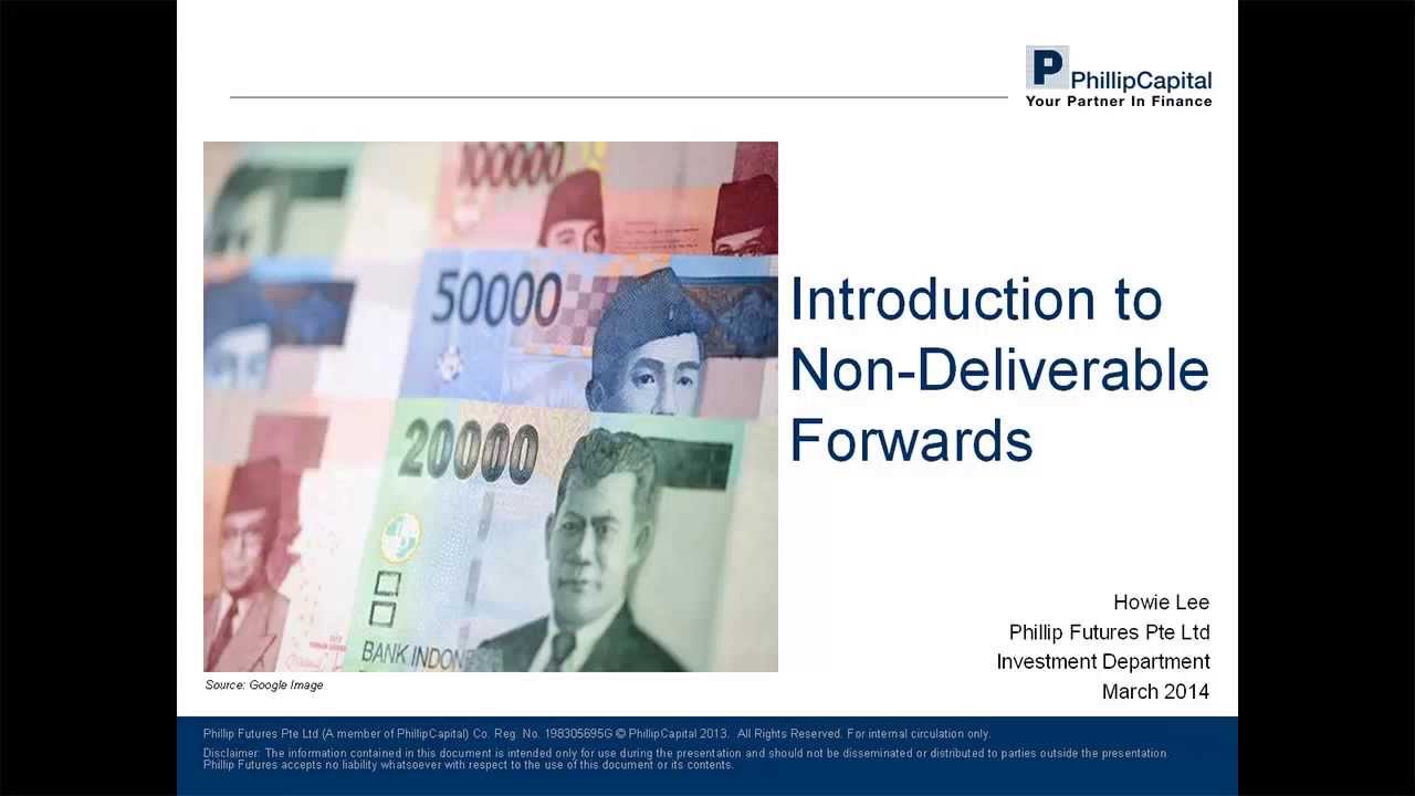 Introduction to Non-Deliverable Forwards (NDFs)