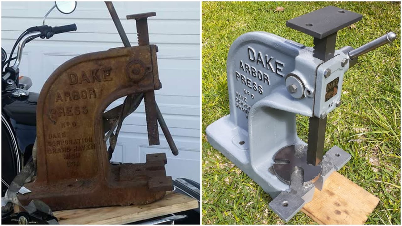 Dake No 0 Arbor Press Vintage Tool Rescue and Rebuild