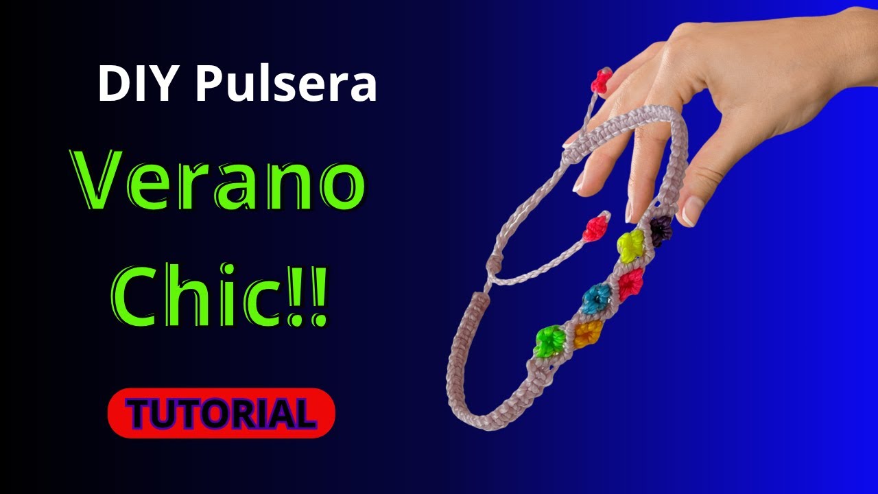 Aprende a crear una pulsera con flores en minutos desde casa