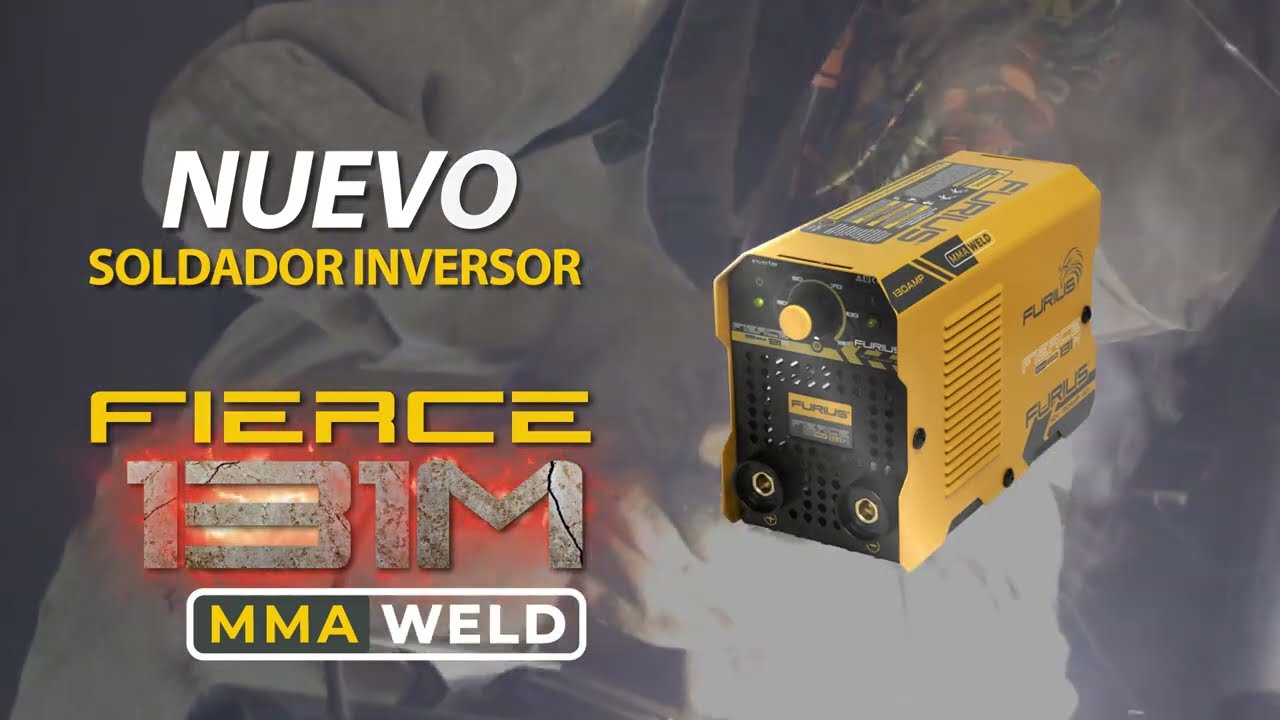 Esto es todo lo que debes saber del nuevo Soldador Inversor FIERCE 131M de FURIUS - Ref: FW131M