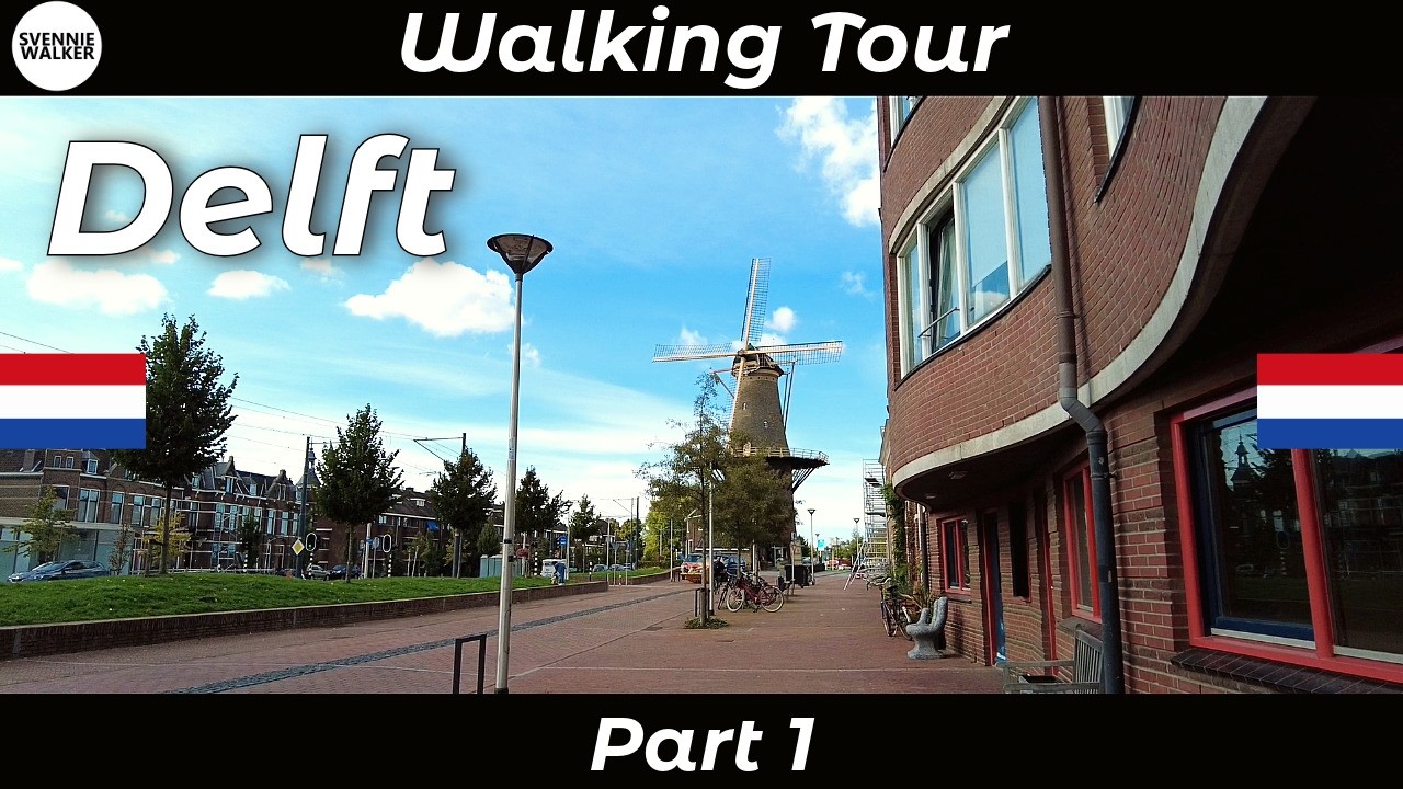 🇳🇱 Netherlands, DELFT - Part 1: WALKING Tour of the City