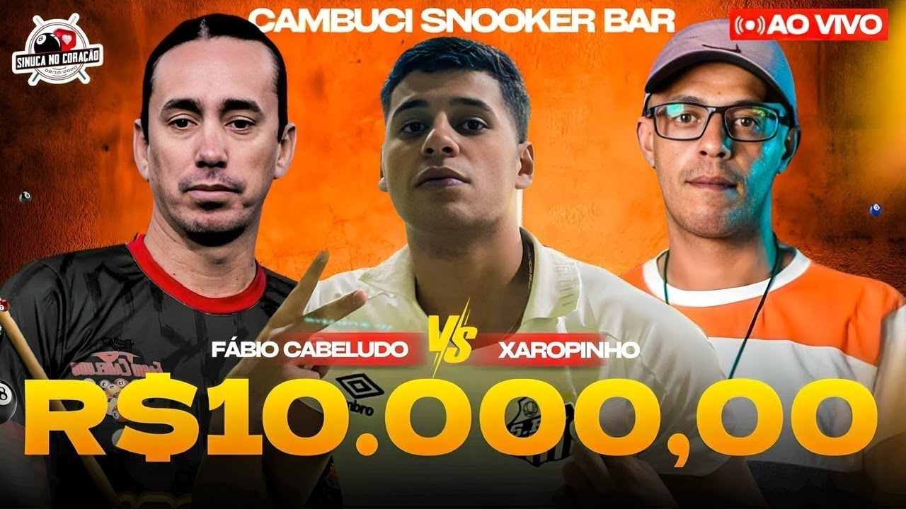 21/03 - XAROPINHO X FABIO CABELUDO - SINUCA AO VIVO EM SAO PAULO - NARRA&Ccedil;&Atilde;O JO&Atilde;O