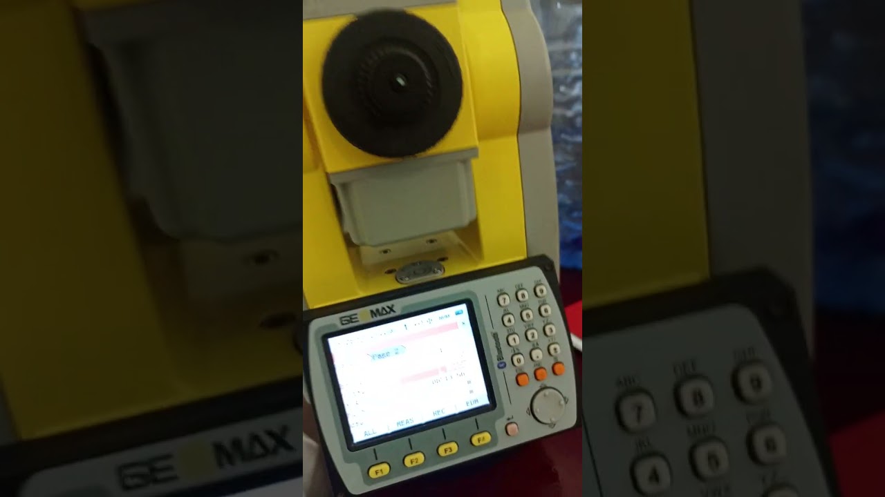 Total Station GEOMAX ZOOM 35 PRO PE JOB the method of preparation in Urdu
