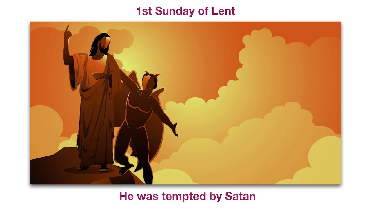 He was tested by Satan.  Homily for the 1st Sunday of Lent, Year B.