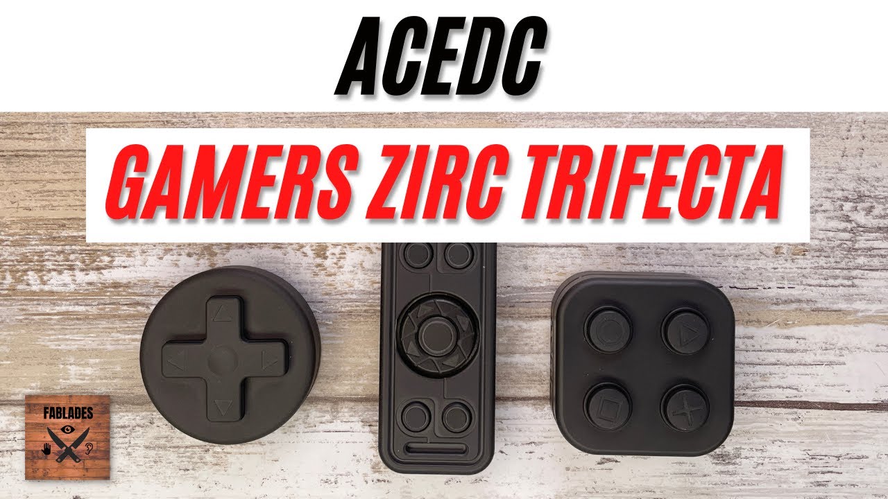 ACEDC Gamers Zirc Trifecta Slider, D-Pad, Pro Fidget Toys. Fablades Full Review