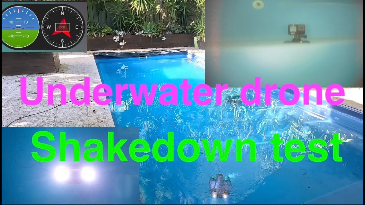 Underwater drone shakedown test