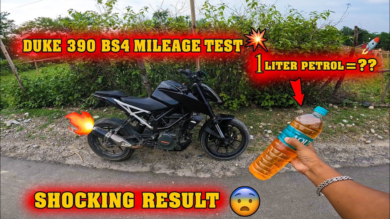 Ktm Duke 390 Bs4 Mileage Test Without DB Killer 😬 || Shocking result 😱🫨