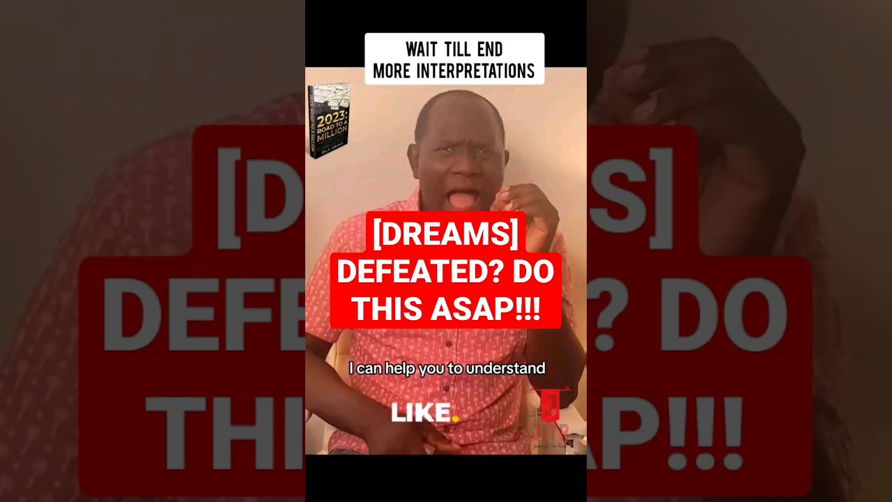 DREAMS-DEFEATED? DO THIS ASAP 