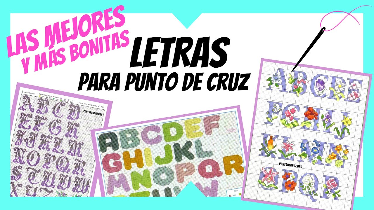 🔤 GRÁFICOS DE ABECEDARIO PARA PUNTO DE CRUZ  ¡Las LETRAS más bonitas que verás!