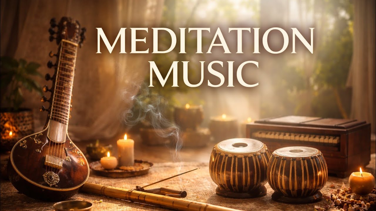 Indian Classical Meditation Music | Deep Calm with Flute, Sitar & Tabla | Peaceful Mind 🎶🌿