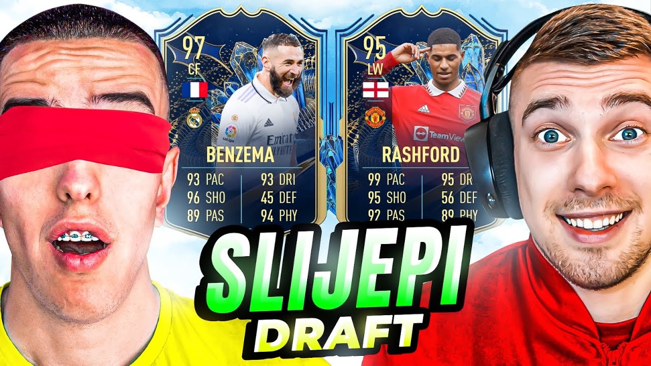 BRUTALNI SLIJEPI FUT DRAFT SA IDZOM !  FIFA 23