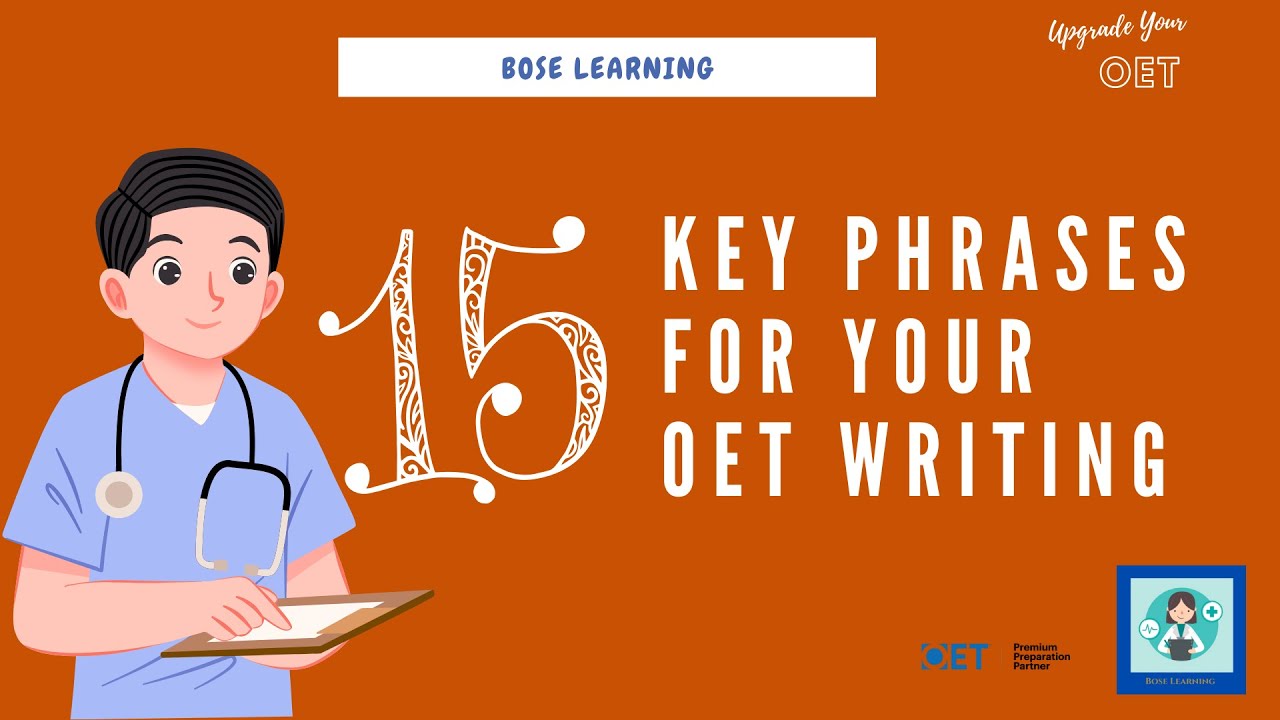 15 ключевых фраз для написания OET