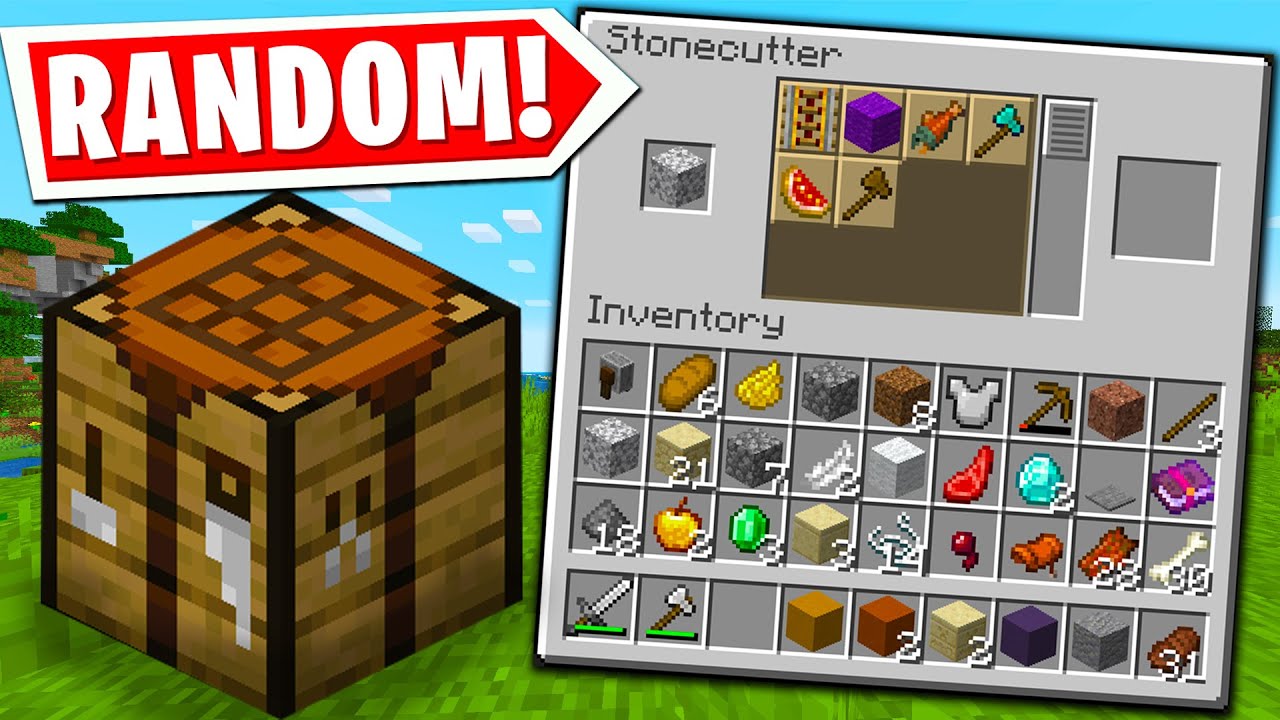 Minecraft BUT EVERY RECIPE IS RANDOM..