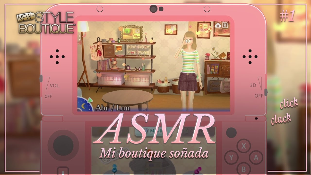 ASMR ✧ Mi primer día como estilista en New Style Boutique (Nintendo 3DS) 🛍️ [susurros, binaural]