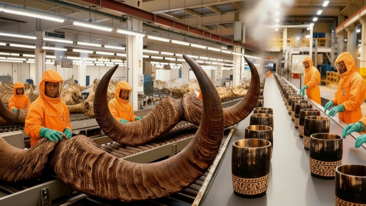 Inside a Modern Buffalo Horn Factory &ndash; The Astonishing Process of Making Viking Horn Cups