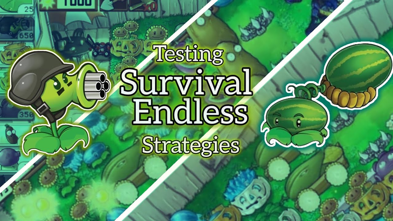 Testing Survival Endless Strategies in Plants VS Zombies to See Which One is the BEST!