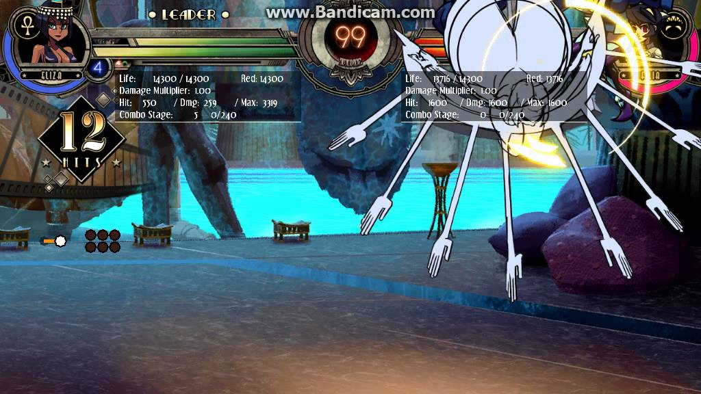 Skullgirls Encore beta Eliza double snap
