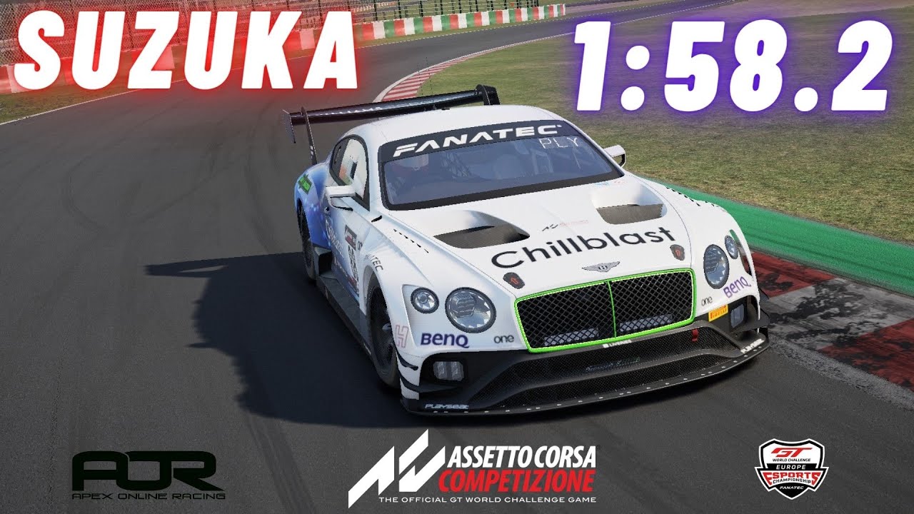 AOR Suzuka Hotlap + Setup | 1:58.2 | Bentley GT3 | Assetto Corsa Competizione