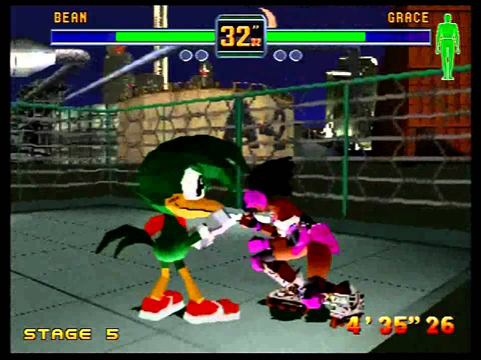 Fighters Megamix (Sega Saturn) 1P Mode as Bean