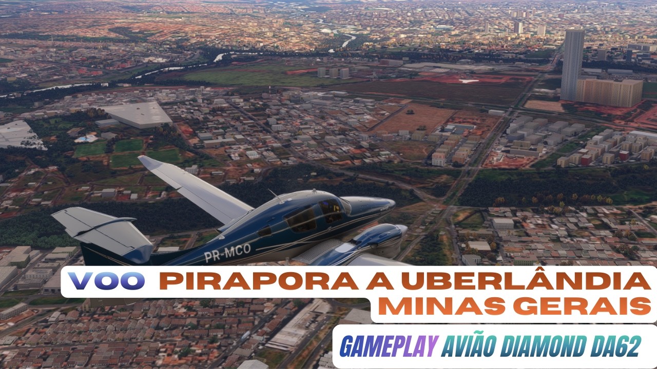 Flight Simulator RTX 2060  Diamond DA62 – Pirapora a Uberlândia Minas Gerais