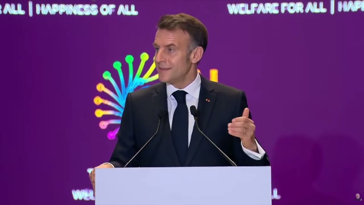 Emmanuel Macron’s speech during India AI Impact Summit 2026