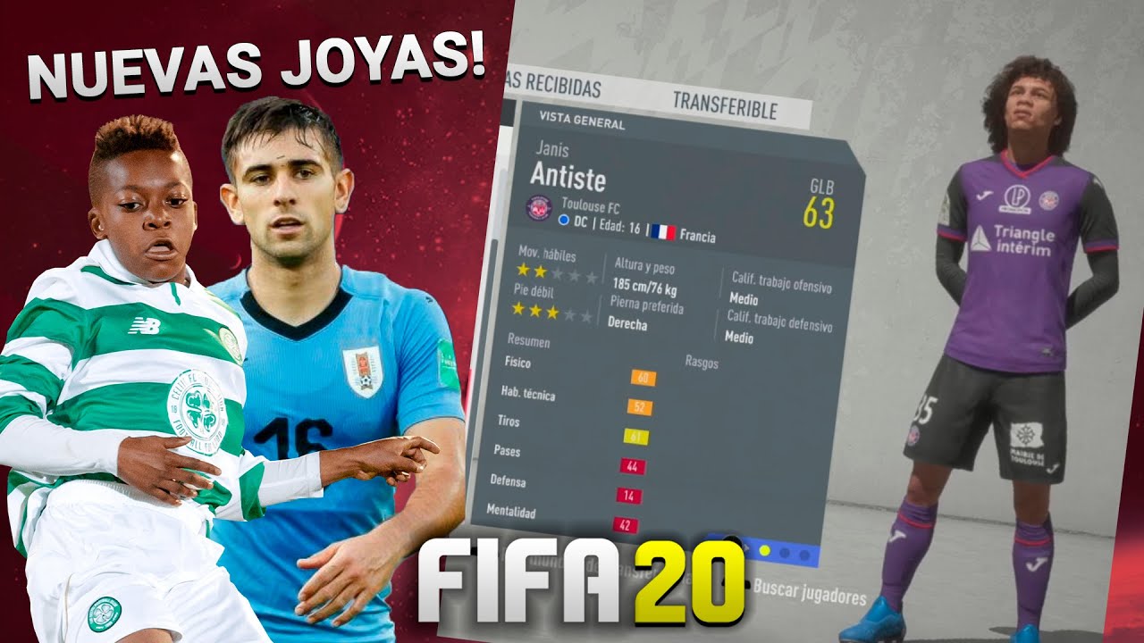 9 JÓVENES PROMESA NUEVAS PARA FIFA 20 MODO CARRERA