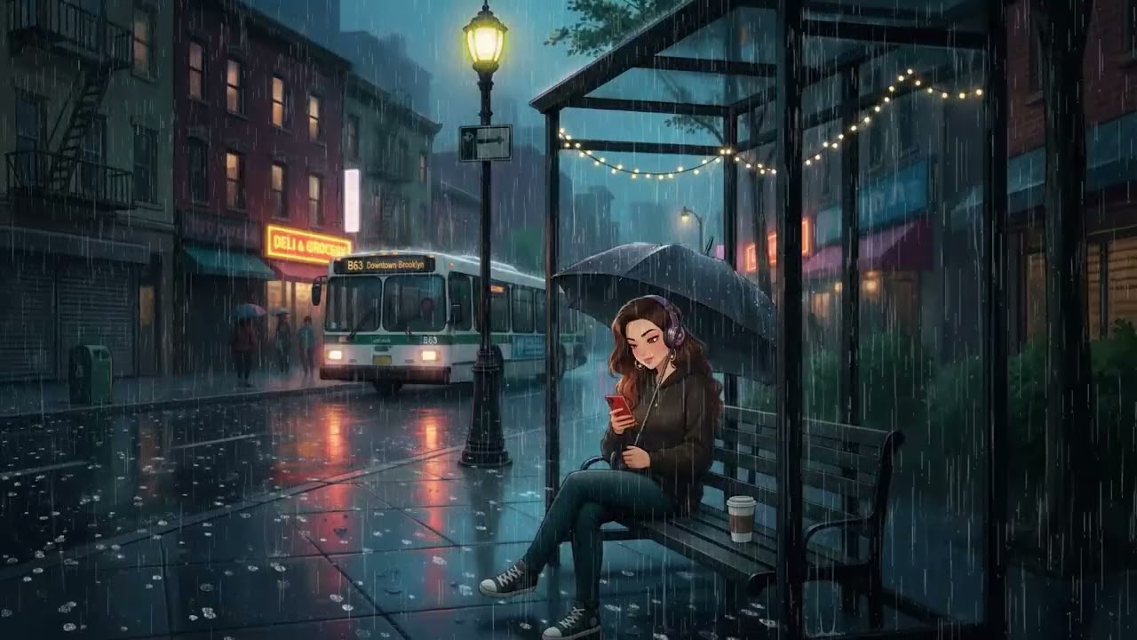 Rainy Night Lofi Hip Hop – Chill Beats for Study and Focus