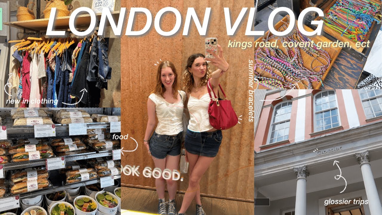 LONDON VLOG | new in clothing, brandy, glossier, ect