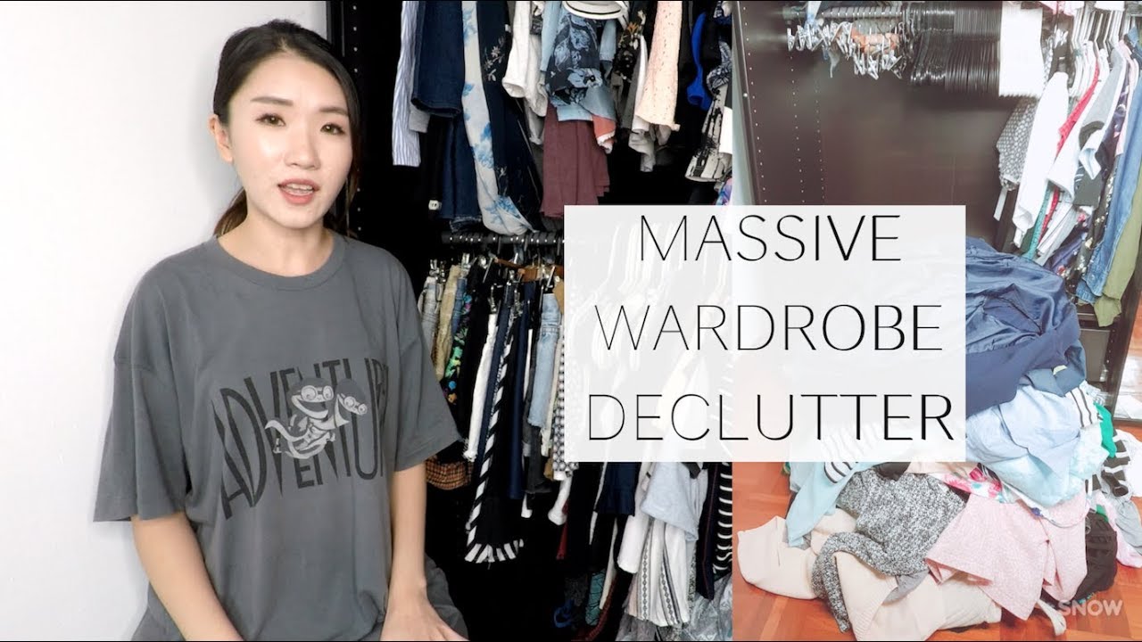 MASSIVE WARDROBE DECLUTTER | CLOSET PURGE