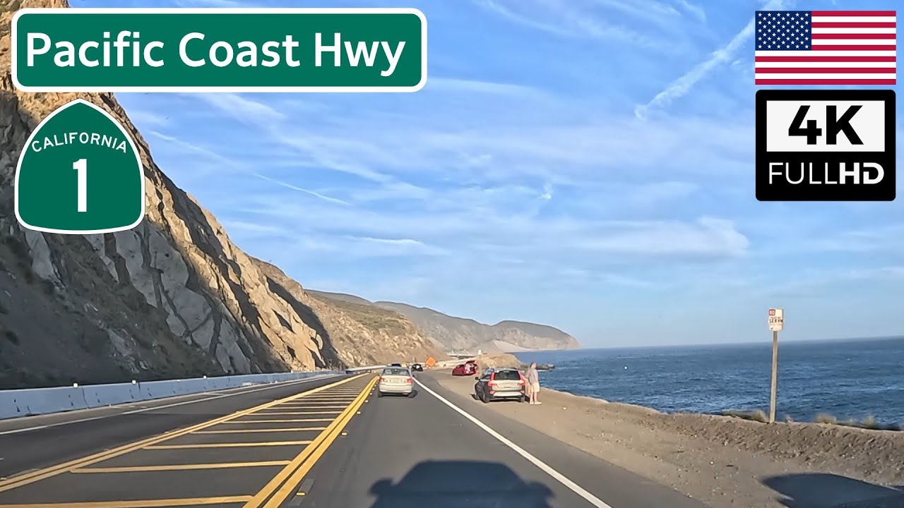 Los Angeles Pacific Coast Highway: Driving into Malibu, California USA | 4K ASMR Scenic Drive