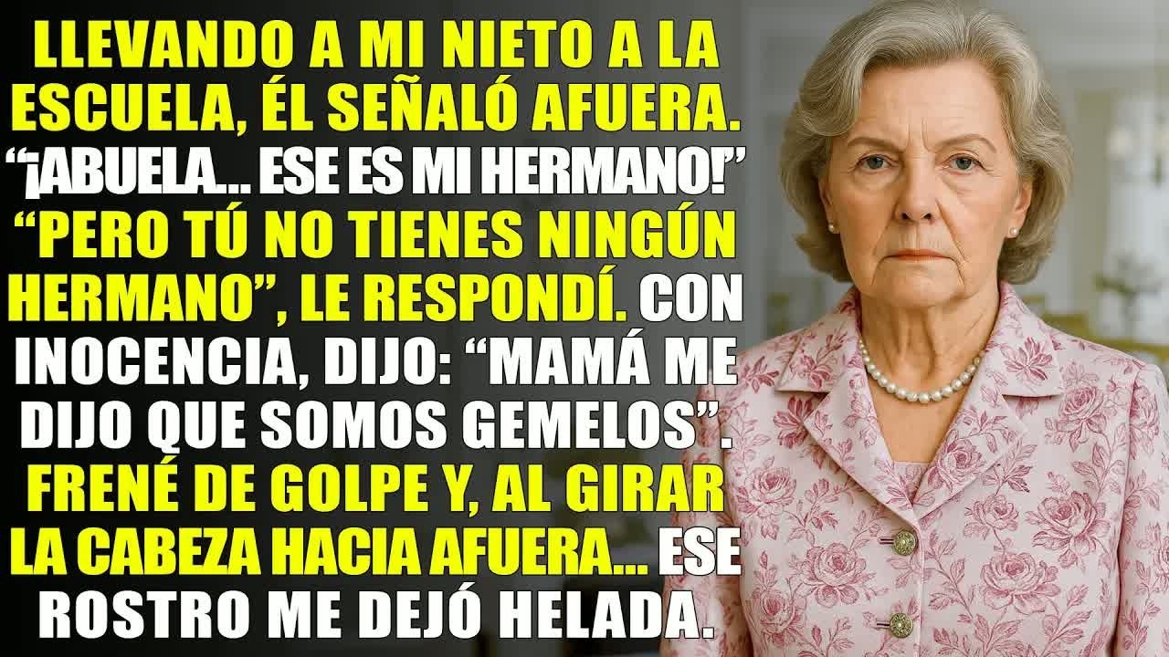 Camino a la escuela, mi nieto dijo： “¡Abuela, ese es mi hermano!”  Pero él no tiene ningún herma