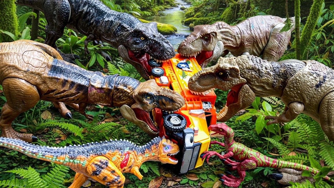 Battle of All Dinosaur | Biggest T-REX vs. Mattel T-REX vs. JWE T-REX 🦖 Dinosaur Toys Movie