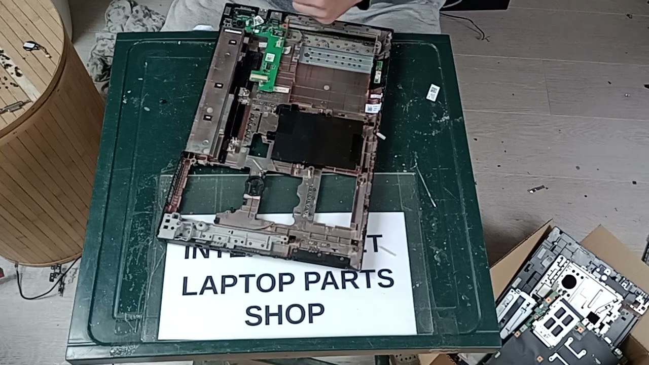 Dell Latitude E5510 disassembly replace LCD screen motherboard keyboard palmrest bottom case cooler.