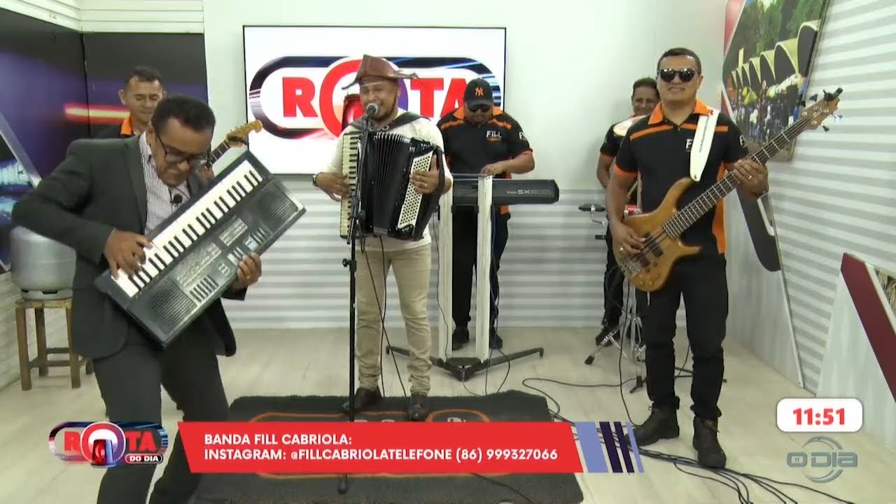 Música com a banda de Fill Cabriola no programa Rota do Dia 11 10 2024