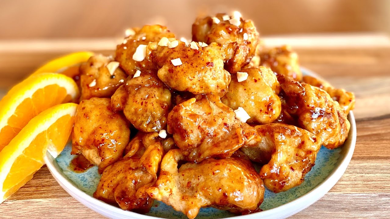 PANDA EXPRESS ORANGE CHICKEN RECIPE/판다 익스프레스 오렌지치킨 레시피 #양념치킨만들기 #오렌지치킨 #howtomakeorangechicken