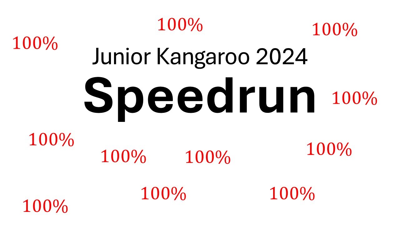 Junior Kangaroo 2024 [SPEEDRUN]
