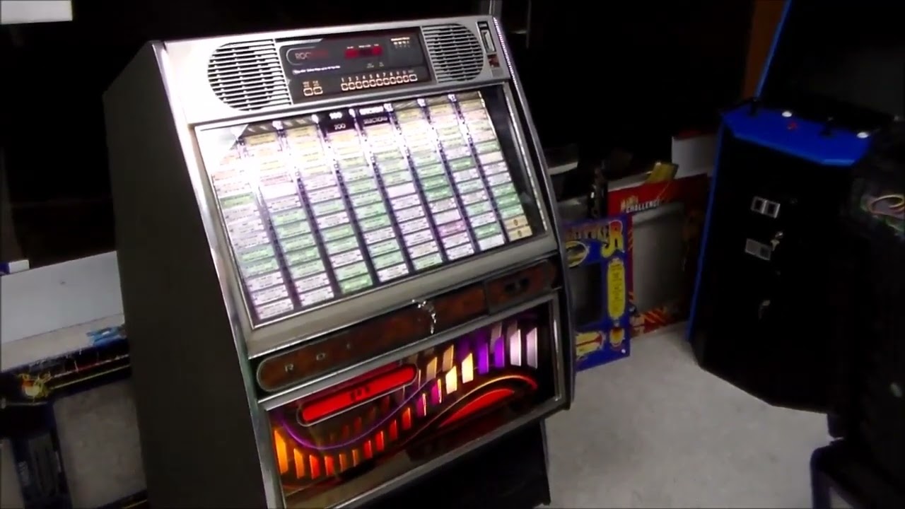 Vintage 1989 Rock Ola 498 Jukebox Fully Repaired And Playing Great!