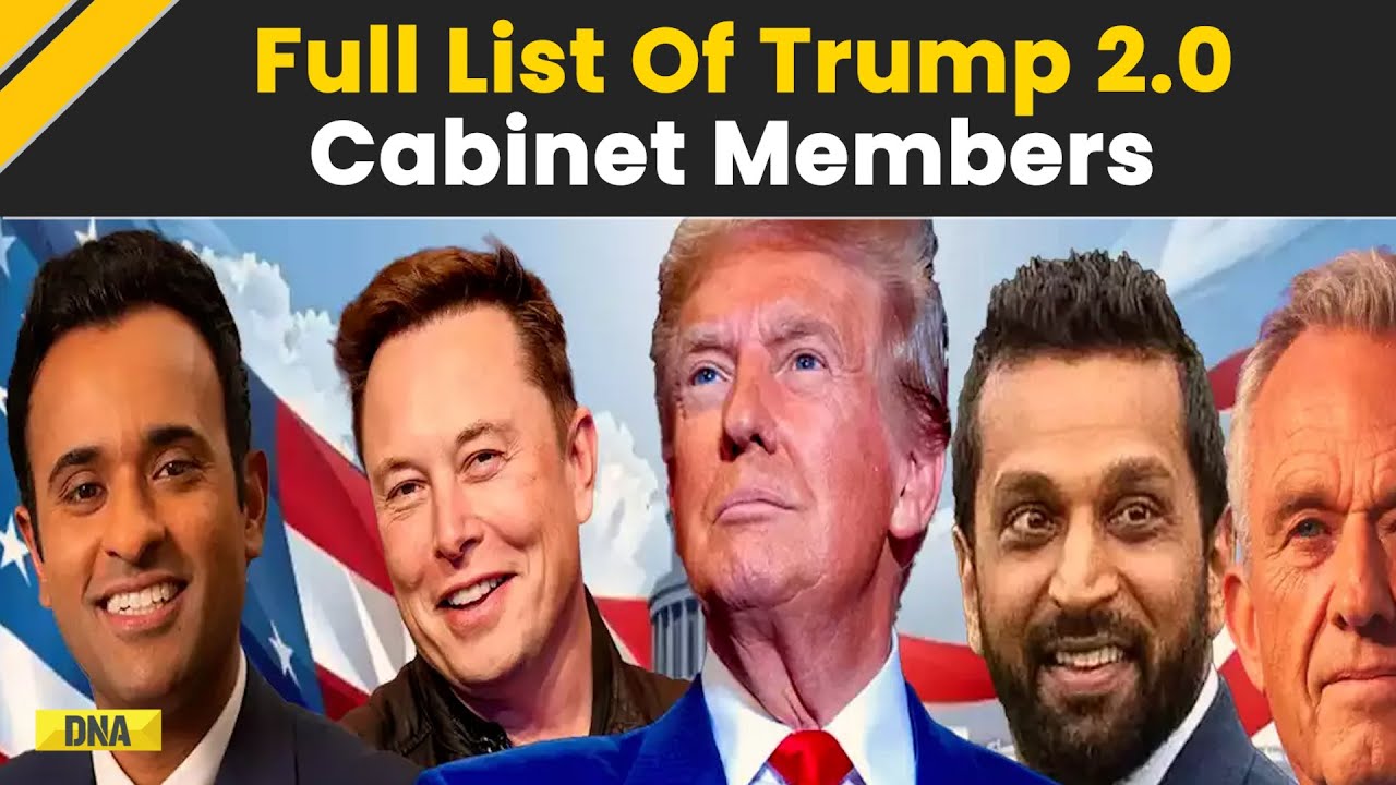 Trump Cabinet Members: Full List Of Donald Trump 2.0 Cabinet Members | Elon Musk | Mike Waltz | USA