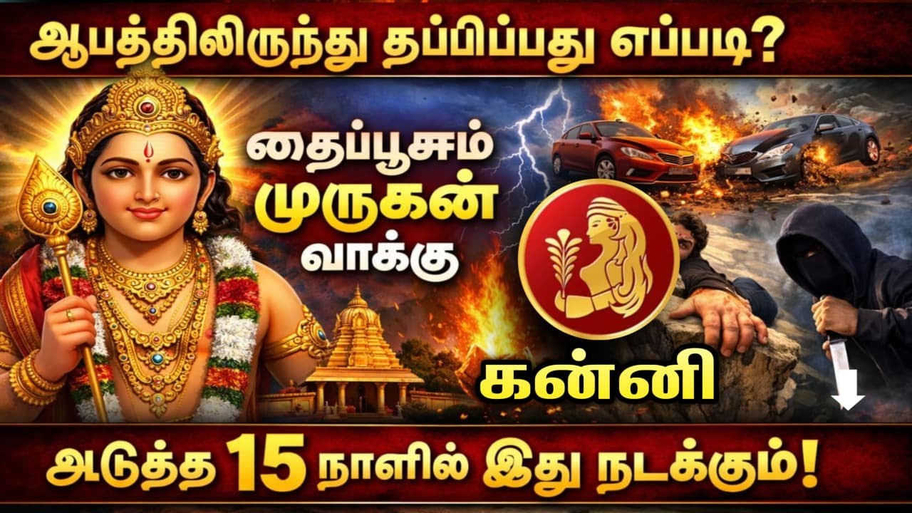 கன்னி ஆபத்திலிருந்து தப்பிப்பது எப்படி ? தைப்பூசம் முருகன் வாக்கு ! அடுத்த 15 நாளில் இது நடக்கும் !