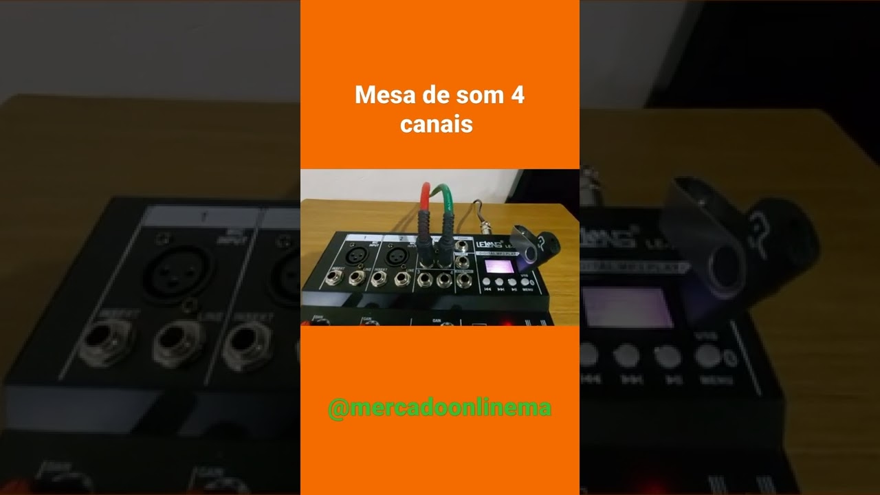 mesa de som de 4 canais