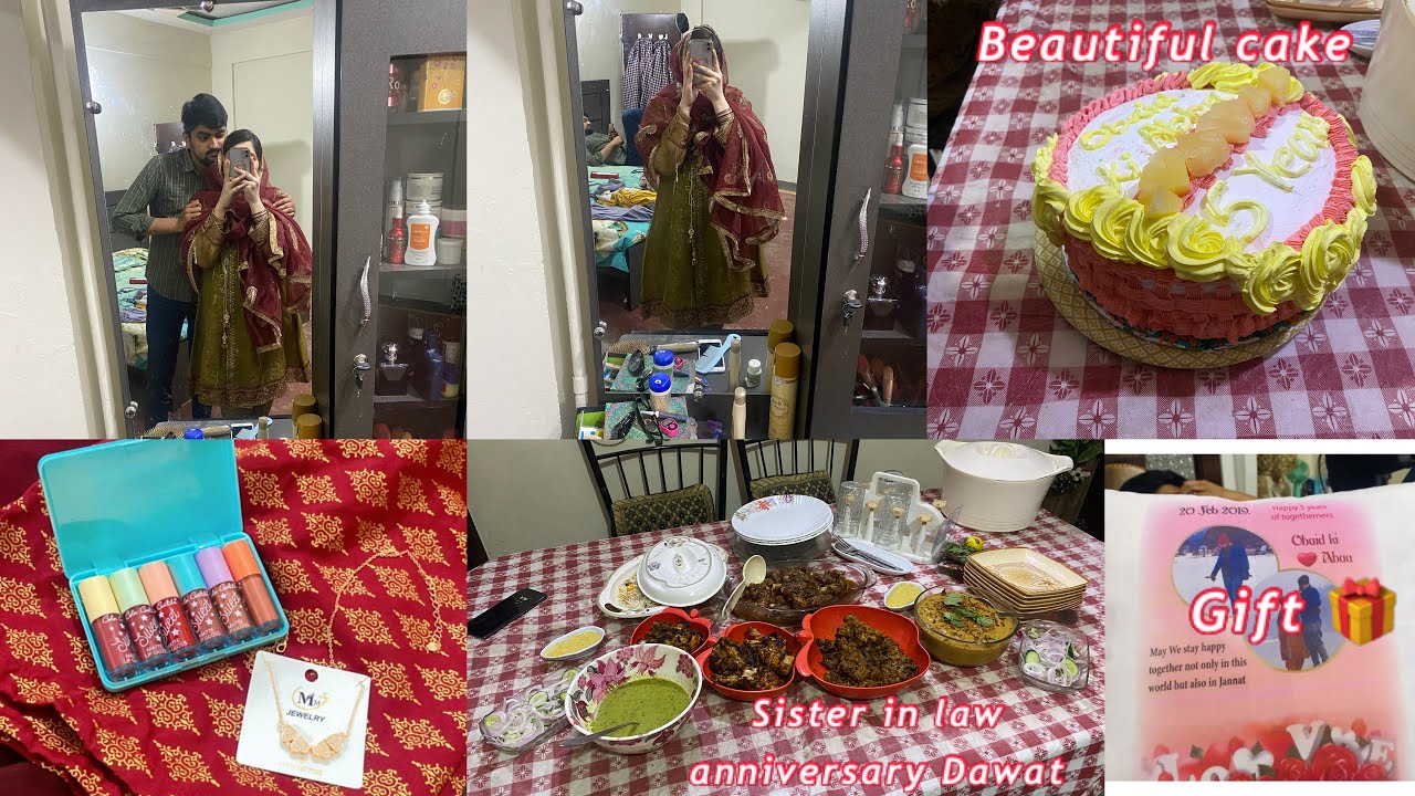 AJ nand ki trf Gai os ki wedding anniversary dawat pr❤️