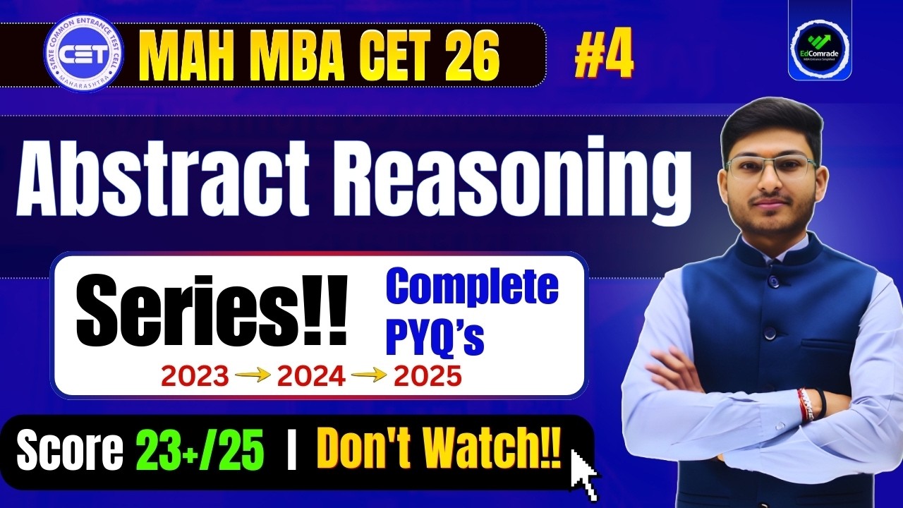 MAH MBA CET 2026 | ABSTRACT REASONING  | Day-4 | By Akash Sir