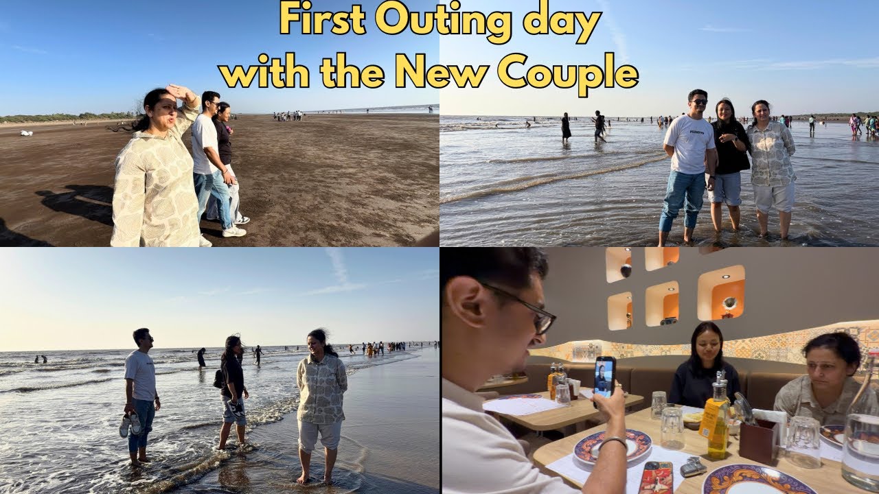 Bhai aur Bhabhi le gaye huma Gujarat ke famous beach 🤩😋 Har weekend ab yahin aaenge 🥹🤪