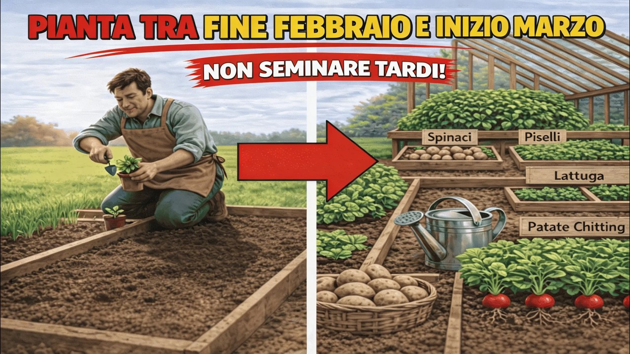 Non Rimandare La Semina: 20 Colture Da Piantare A Febbraio e Marzo